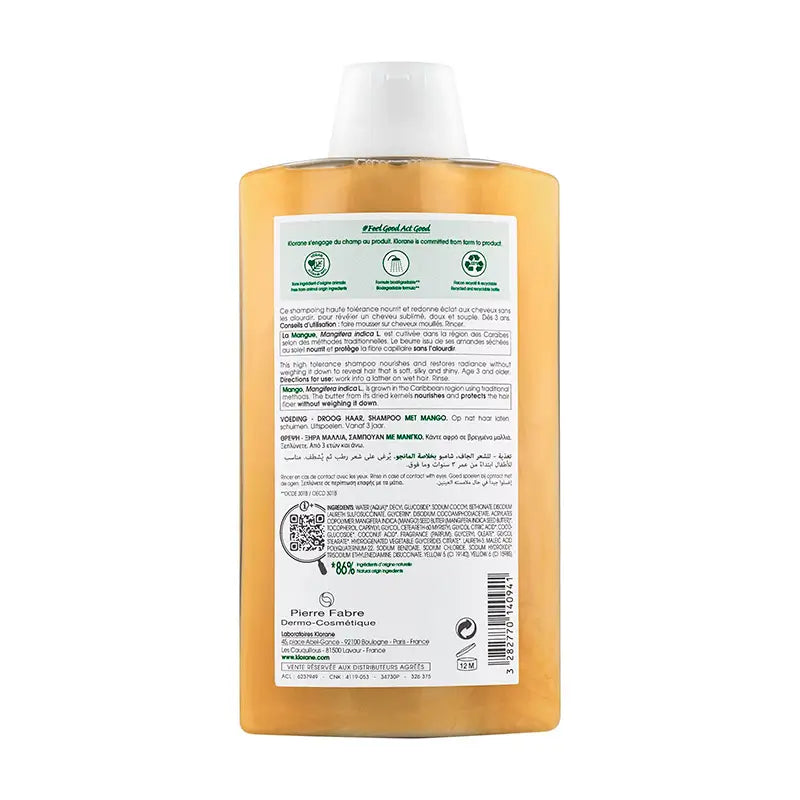 Klorane Shampoo al mango 400 ml