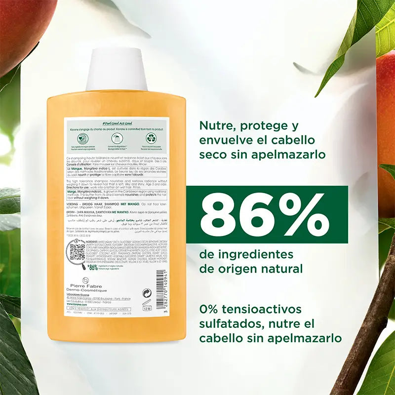 Klorane Shampoo al mango 400 ml