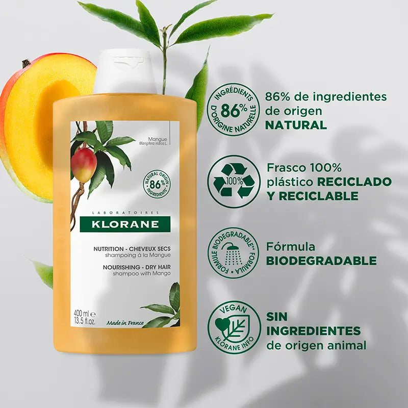 Klorane Shampoo al mango 400 ml