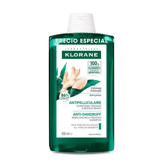 Klorane Shampoo trattante riequilibrante antiforfora A La Galanga, 400 ml