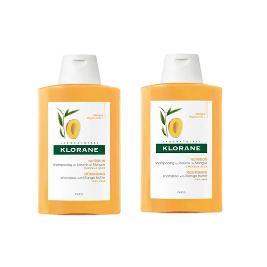 Klorane Shampoo nutriente al mango, 2X200 Ml