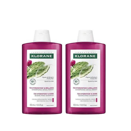 Klorane Shampoo al Fico Barbaria, 2X400 Ml