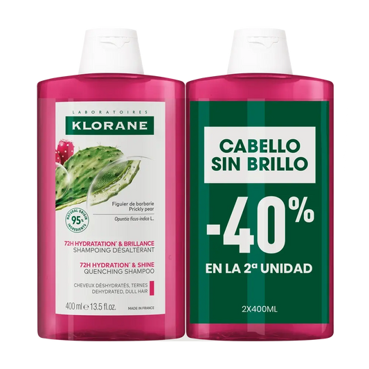 Klorane Fico di Barbaria Shampoo 2 X 400Ml