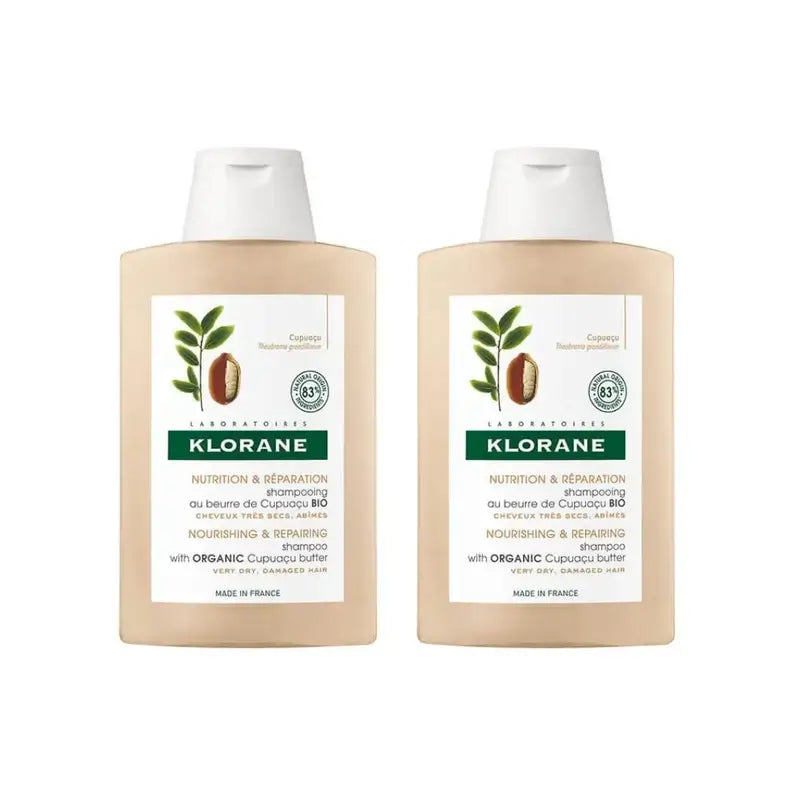 Klorane Shampoo al burro di Cupuaçu, 2X200 Ml