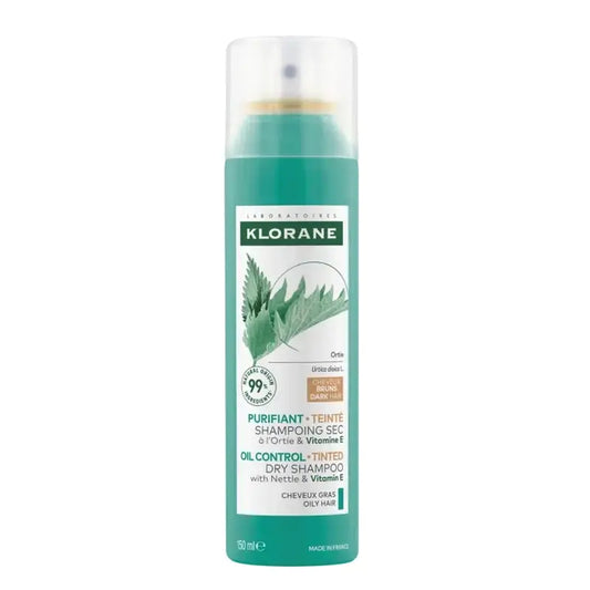 Klorane Shampoo secco seborroico riducente all'ortica con colore naturale 150 Ml