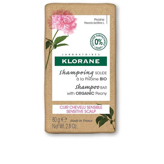 Klorane Peony Sensitive Scalp Shampoo Solido , 80 gr
