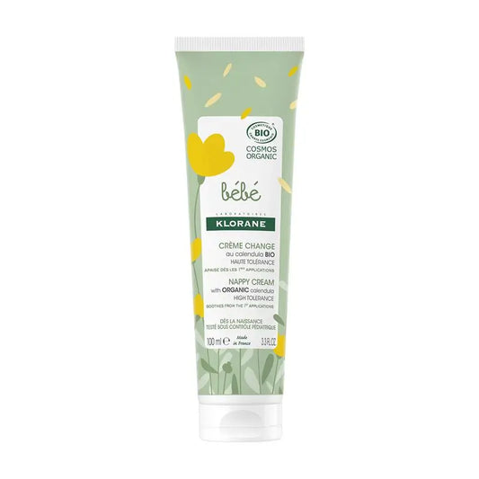 Klorane Crema pannolino alla Calendula certificata biologica - Cambio pannolino - Bambino , 100 ml