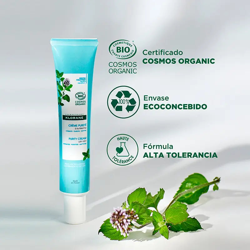Klorane Crema purificante alla menta acquatica Bio 40 g