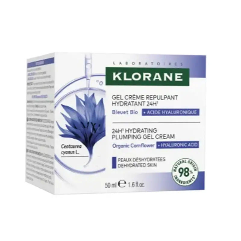 Klorane Crema gel all'acqua di fiordaliso 50 Ml