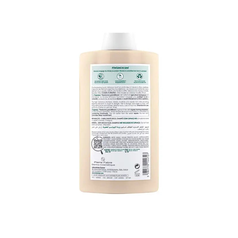 Klorane Shampoo biologico al Cupuaçu, 400 ml