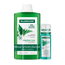 Klorane Pack Shampoo seboregolatore all'ortica bio 400 Ml + Shampoo secco purificante all'ortica e vitamina E 50 Ml