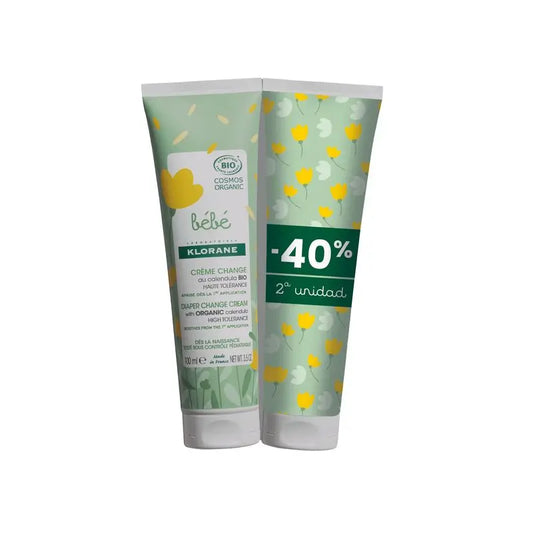 Klorane Duo Pack Crema per il cambio del pannolino 2 X 100 Ml