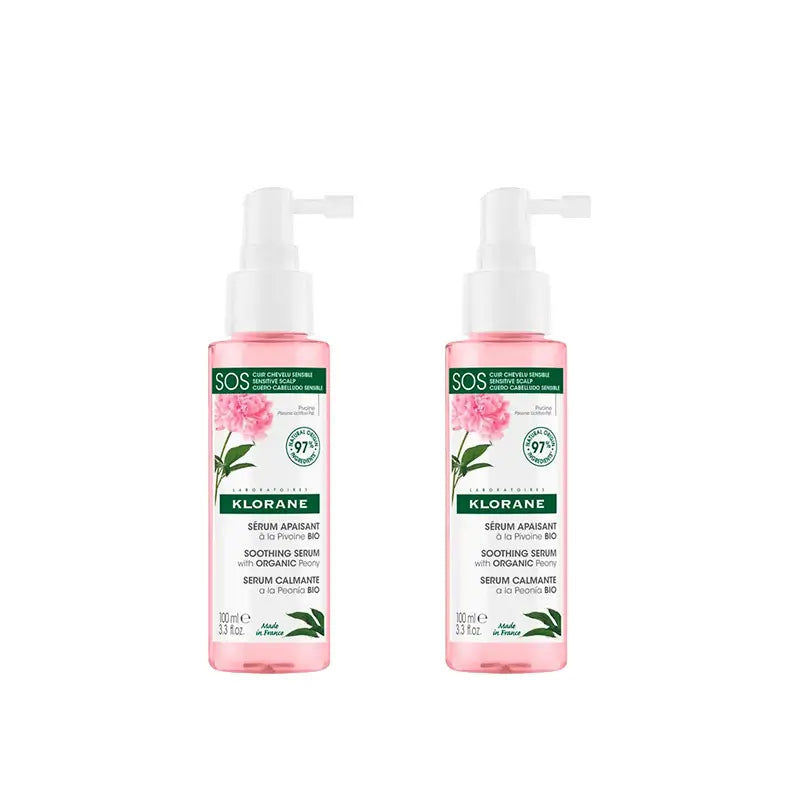 Klorane Siero Sos A La Peonia Bio, 2X100 Ml