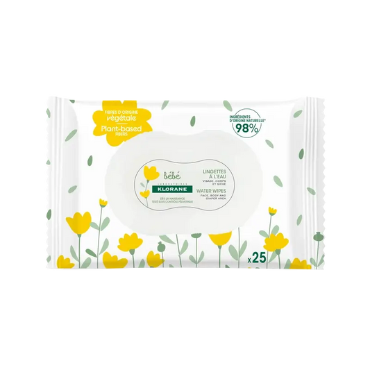 Salviette detergenti per bambini Klorane, 25 unità