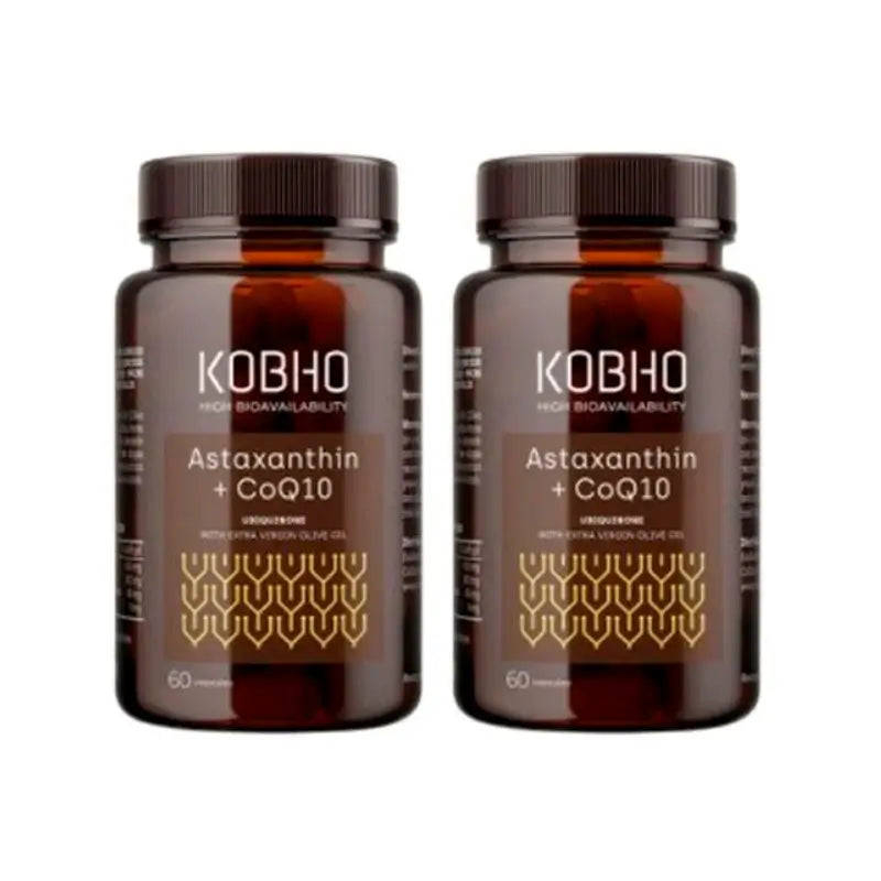 Kobho Labs Duplo Supplement Astaxantina + Coenzima Q10, 2 x 60 capsule
