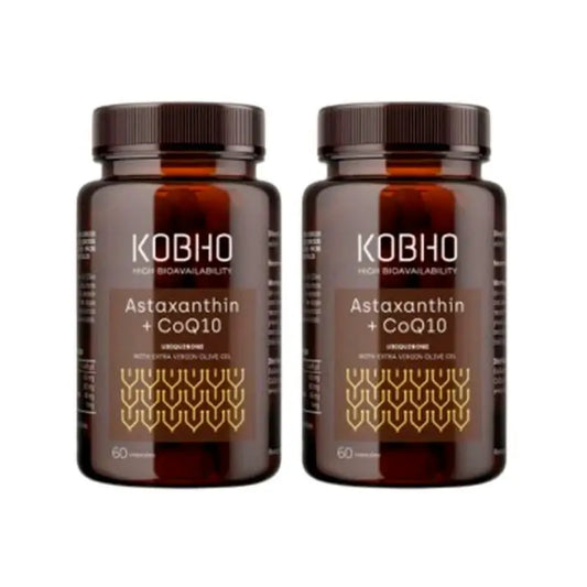 Kobho Labs Duplo Supplement Astaxantina + Coenzima Q10, 2 x 60 capsule