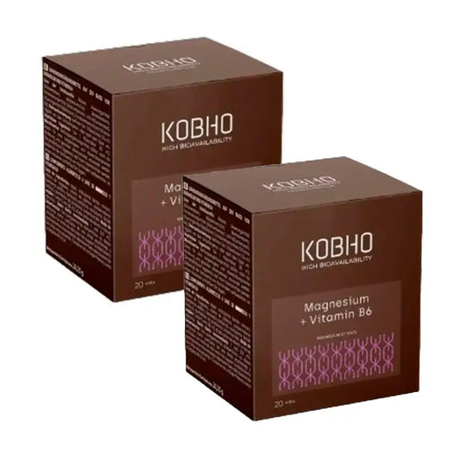 Kobho Labs Duplo Integratore di magnesio + vitamina B6, 2 x 20 fiale