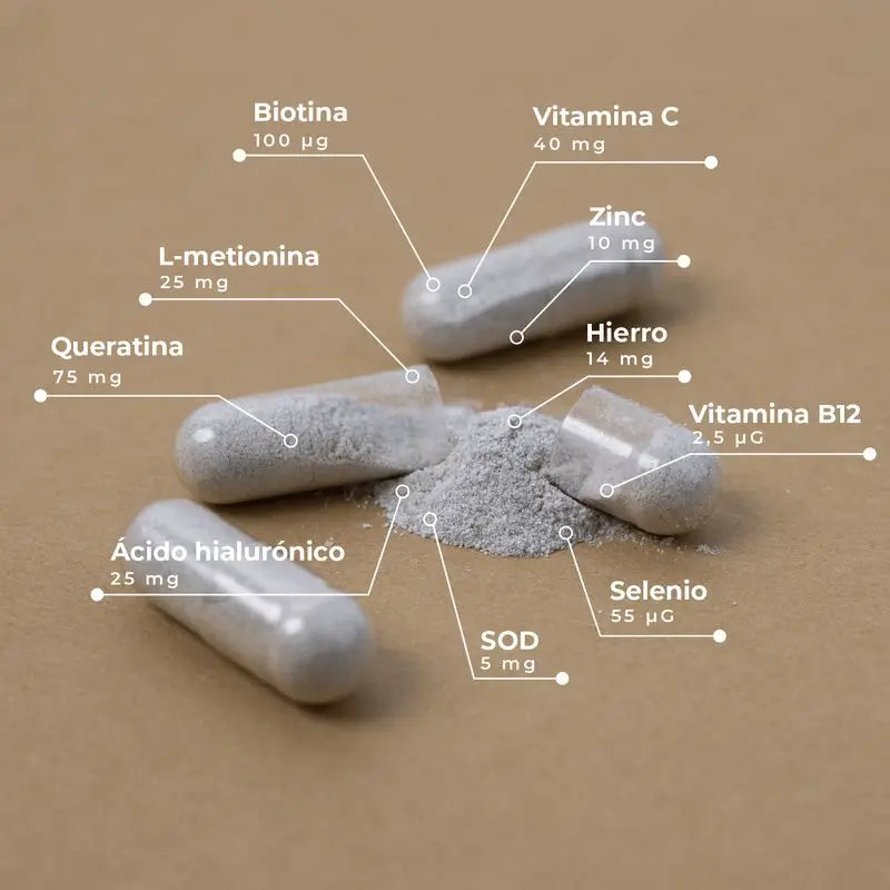 Integratore Kobho Labs Biotina + Cheratina, 60 capsule