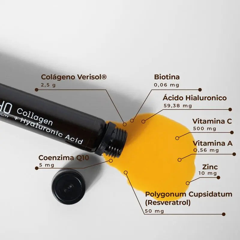 Kobho Labs Integratore di collagene e acido ialuronico, 20 fiale