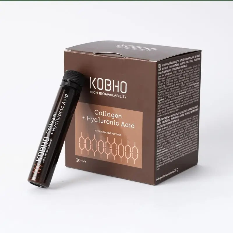 Kobho Labs Integratore di collagene e acido ialuronico, 20 fiale
