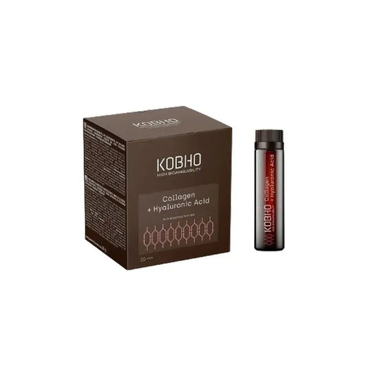 Kobho Labs Integratore di collagene e acido ialuronico, 20 fiale