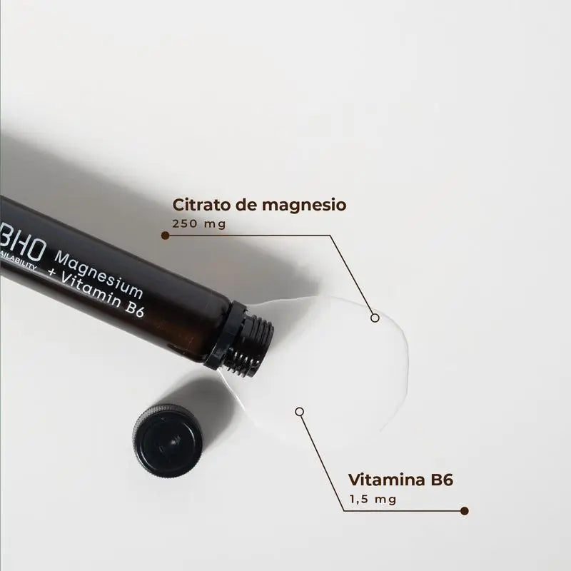 Kobho Labs Integratore di magnesio + vitamina B6, 20 fiale