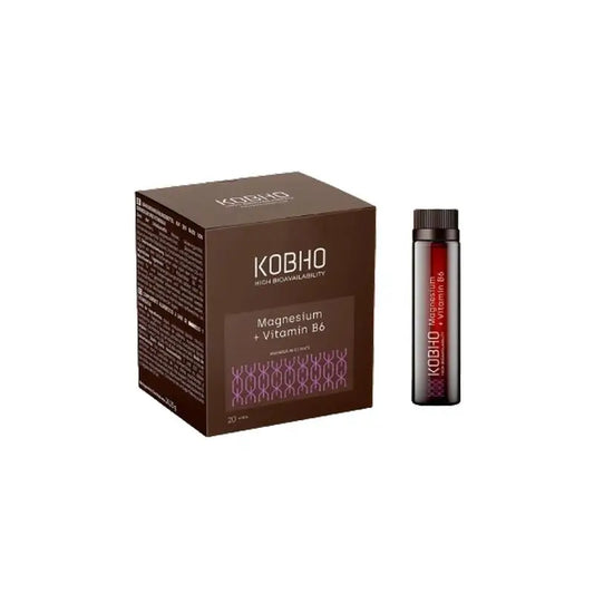 Kobho Labs Integratore di magnesio + vitamina B6, 20 fiale