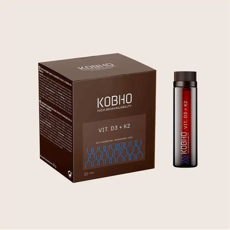 Kobho Labs Integratore di vitamina D3 + K2, 20 fiale