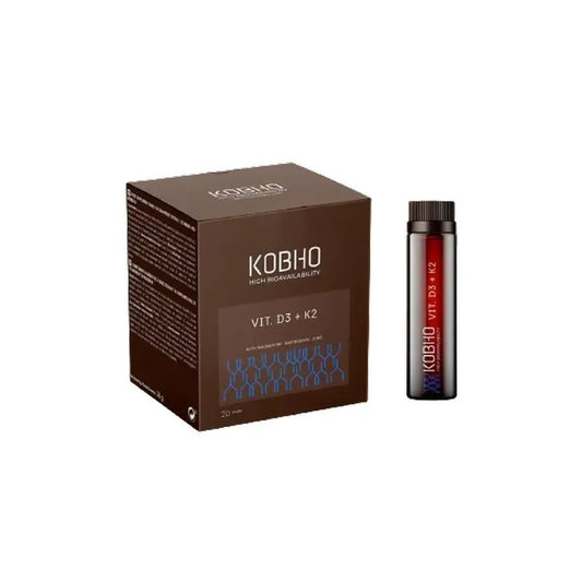 Kobho Labs Integratore di vitamina D3 + K2, 20 fiale