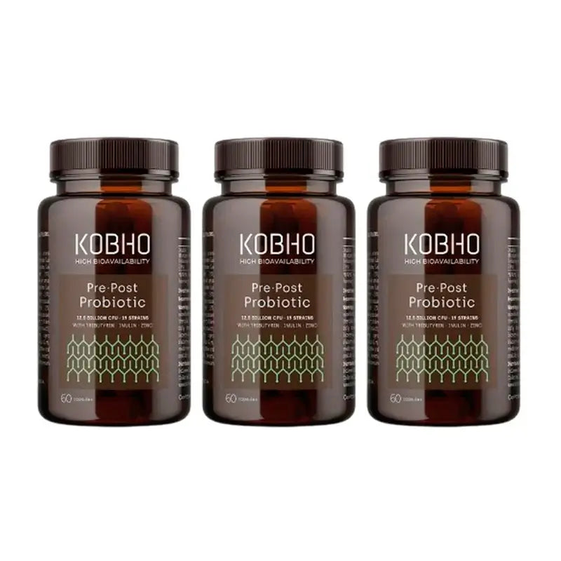 Kobho Labs Triplo Integratore probiotico pre-post, 3 x 60 capsule