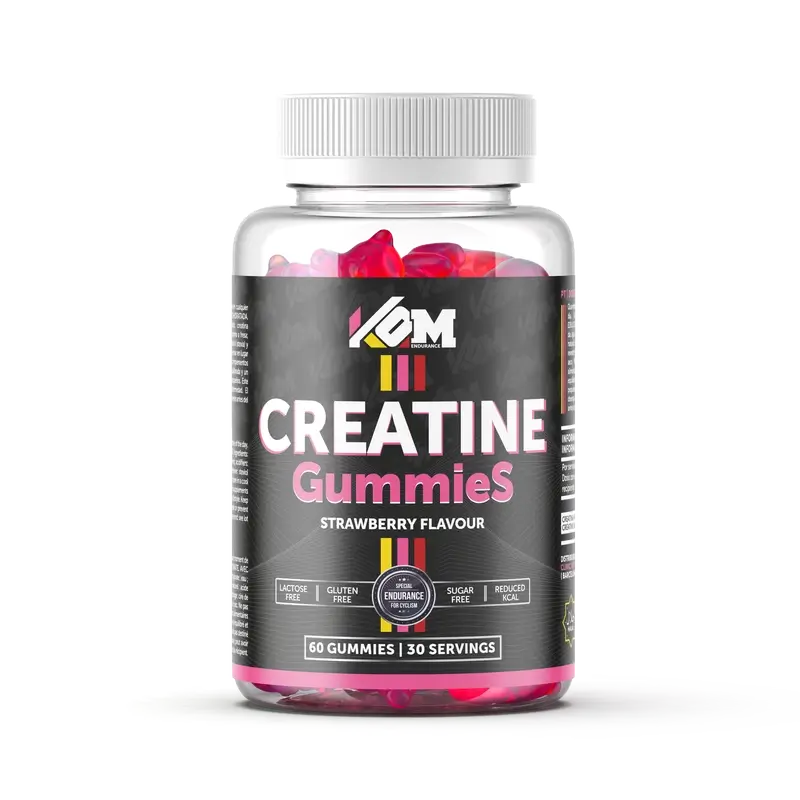 Kom Endurance Creatine Sports Nutrition , 60 gommine di creatina al gusto di fragola