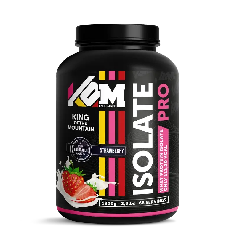 Kom Endurance Protein Sports Nutrition, barattolo di proteine isolate da 1,8 kg al gusto di fragola