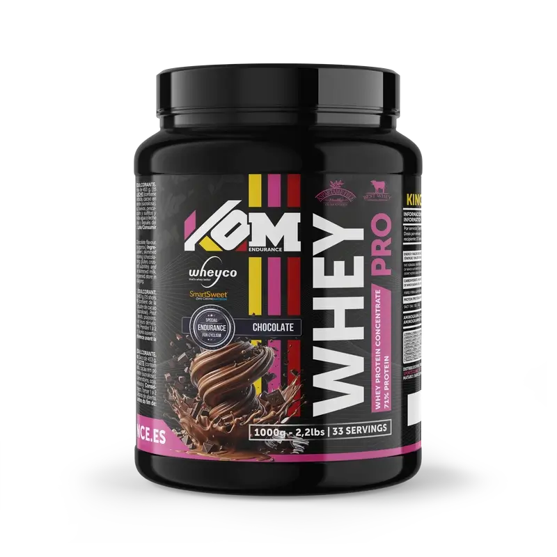 Kom Endurance Proteins Sports Nutrition, proteine del siero del latte 1kg barattolo gusto cioccolato