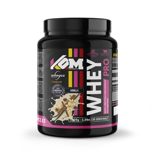 Kom Endurance Proteins Sports Nutrition, barattolo di proteine del siero di latte da 1 kg al gusto di vaniglia
