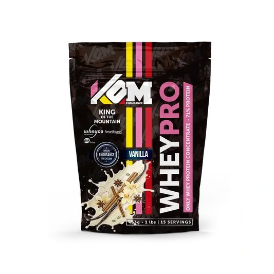 Kom Endurance Proteins Sports Nutrition, bustina di proteine del siero di latte 453 g gusto vaniglia