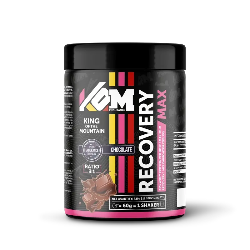 Kom Endurance Recuperator Sports Nutrition, barattolo di recupero al cioccolato da 720 g