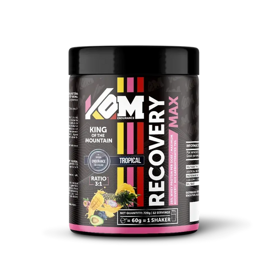 Kom Endurance Recuperator Sports Nutrition, barattolo da 720 g di Recuperator al gusto tropicale