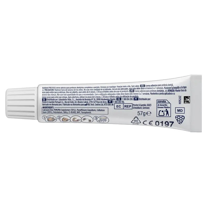 Kukident Duplo Pro Plus Rassodamento durante la masticazione, 2 X 57 Gr