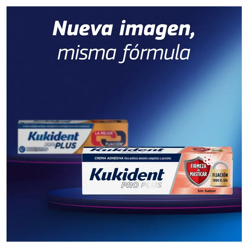 Kukident Duplo Pro Plus Rassodamento durante la masticazione, 2 X 57 Gr
