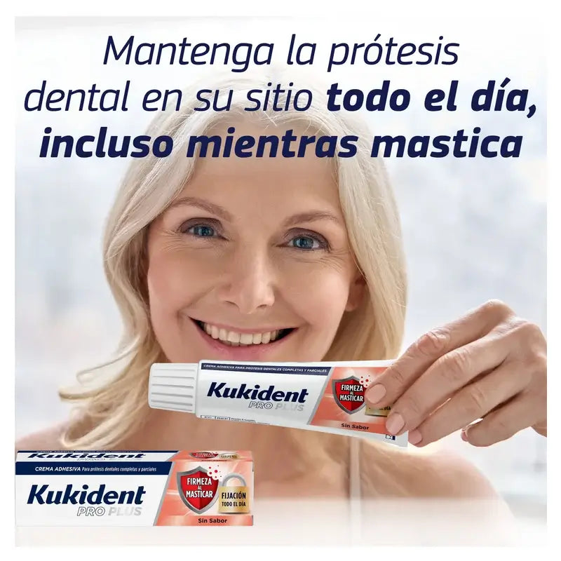 Kukident Duplo Pro Plus Rassodamento durante la masticazione, 2 X 57 Gr