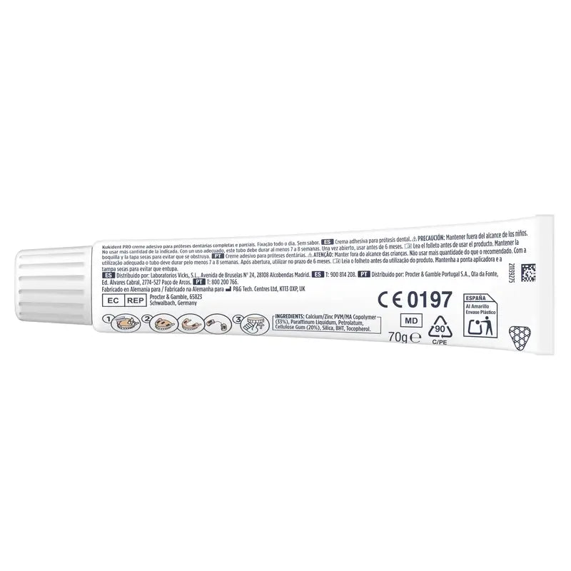 Kukident Pro Crema adesiva per protesi completa, neutra 70 G