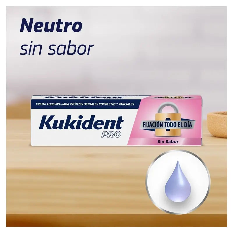 Kukident Duplo Pro Crema adesiva completa per protesi dentarie, Neutro 2x70 gr