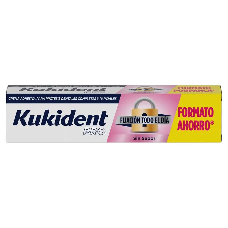 Kukident Triplo Pro Crema adesiva completa per protesi, Neutro 3 x 70 Gr
