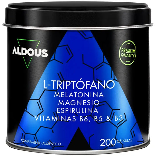 Aldous Labs L-Triptofano Premium Melatonina 1,78 mg Magnesio, 200 capsule vegetali