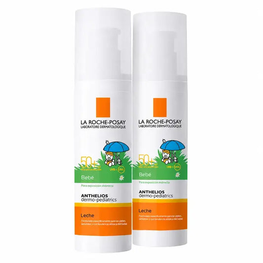 La Roche-Posay Anthelios Dermo-Pediatrics Latte solare per bambini SPF50+, Confezione 2 x 50 ml