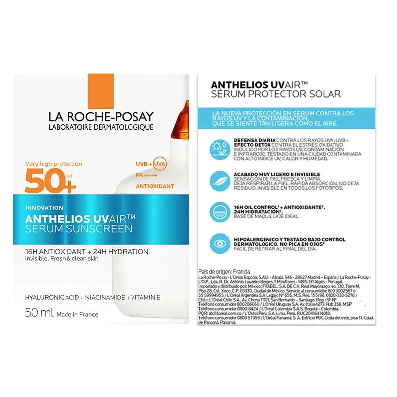 La Roche Posay Anthelios Uvair Siero Solare Spf50+ , 50 ml