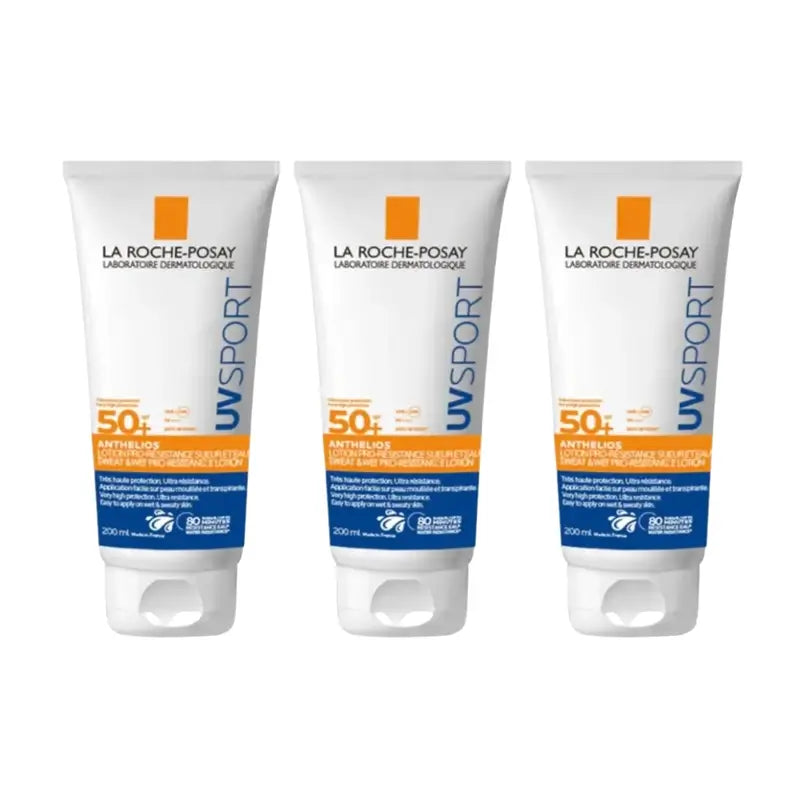 La Roche Posay Anthelios Lozione resistente ai raggi UV Spf50+ , 3X200 Ml