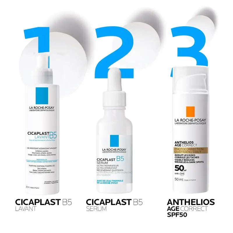 La Roche Posay Cicaplast B5 Serum, 10% Vitamina B5. Riparazione e idratazione. Protezione quotidiana. 30 ml
