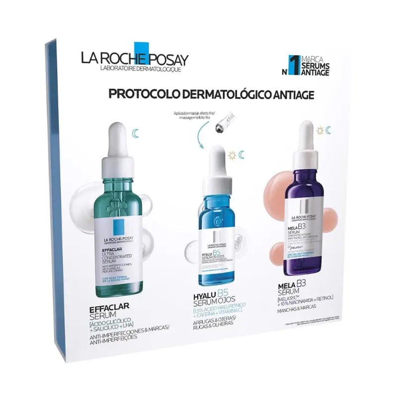 La Roche Posay Effaclar Serum Box 30 ml + Mela B3 Serum 10 ml + Hyalu B5 Eye Serum 5 ml