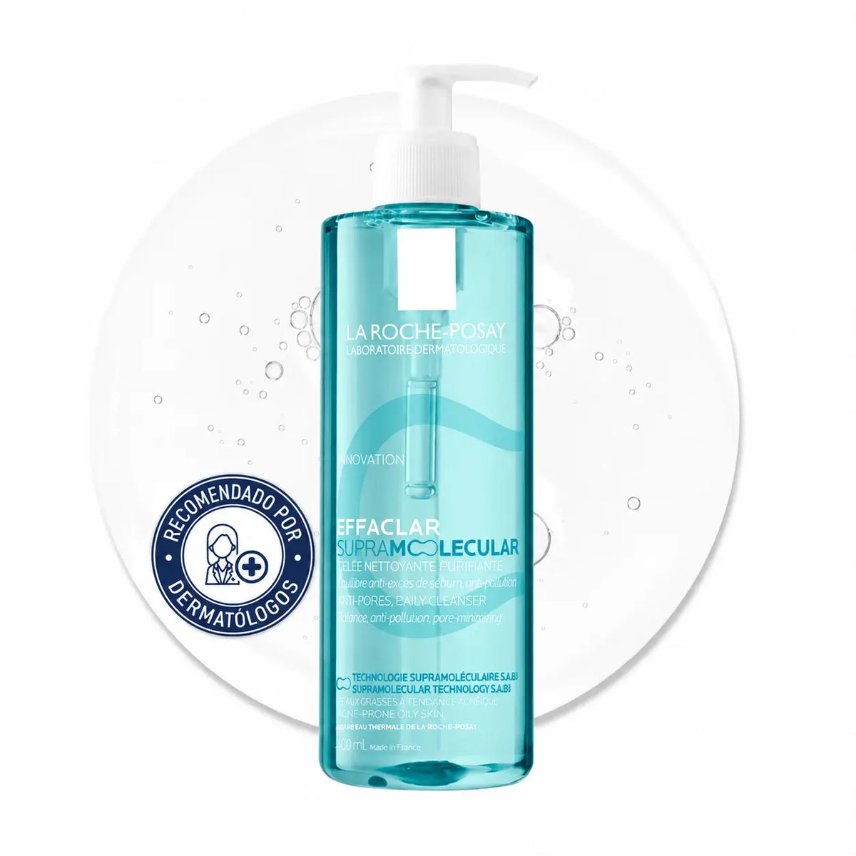 La Roche-Posay Effaclar Gel Detergente Supramolecolare, 400 ml